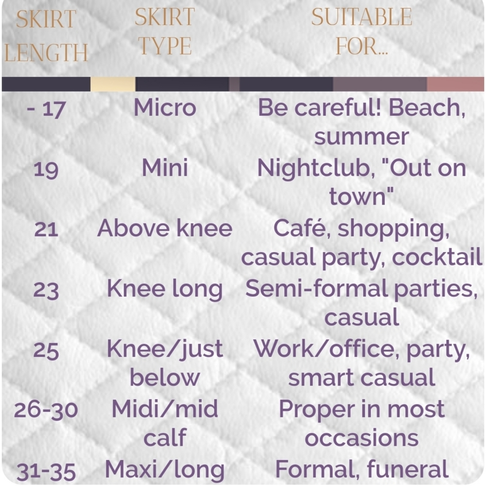 Skirt lengths 📏 Know the difference! - image 4
